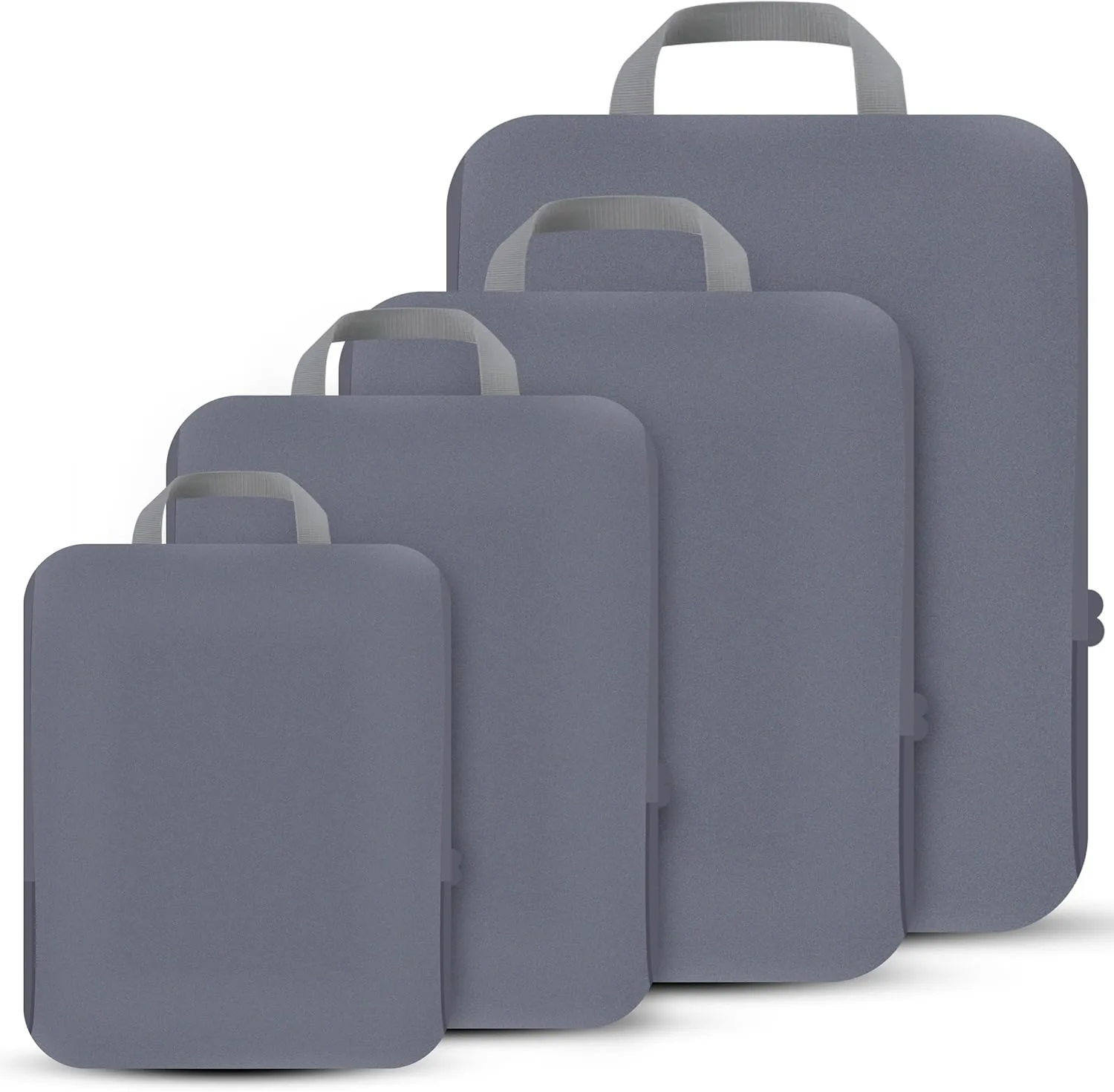 4 Set Compression Packing Cubes Travel - Travel Accessories Expandable Packing Organizers for Carry On - Essentials Luggage Travel Bags