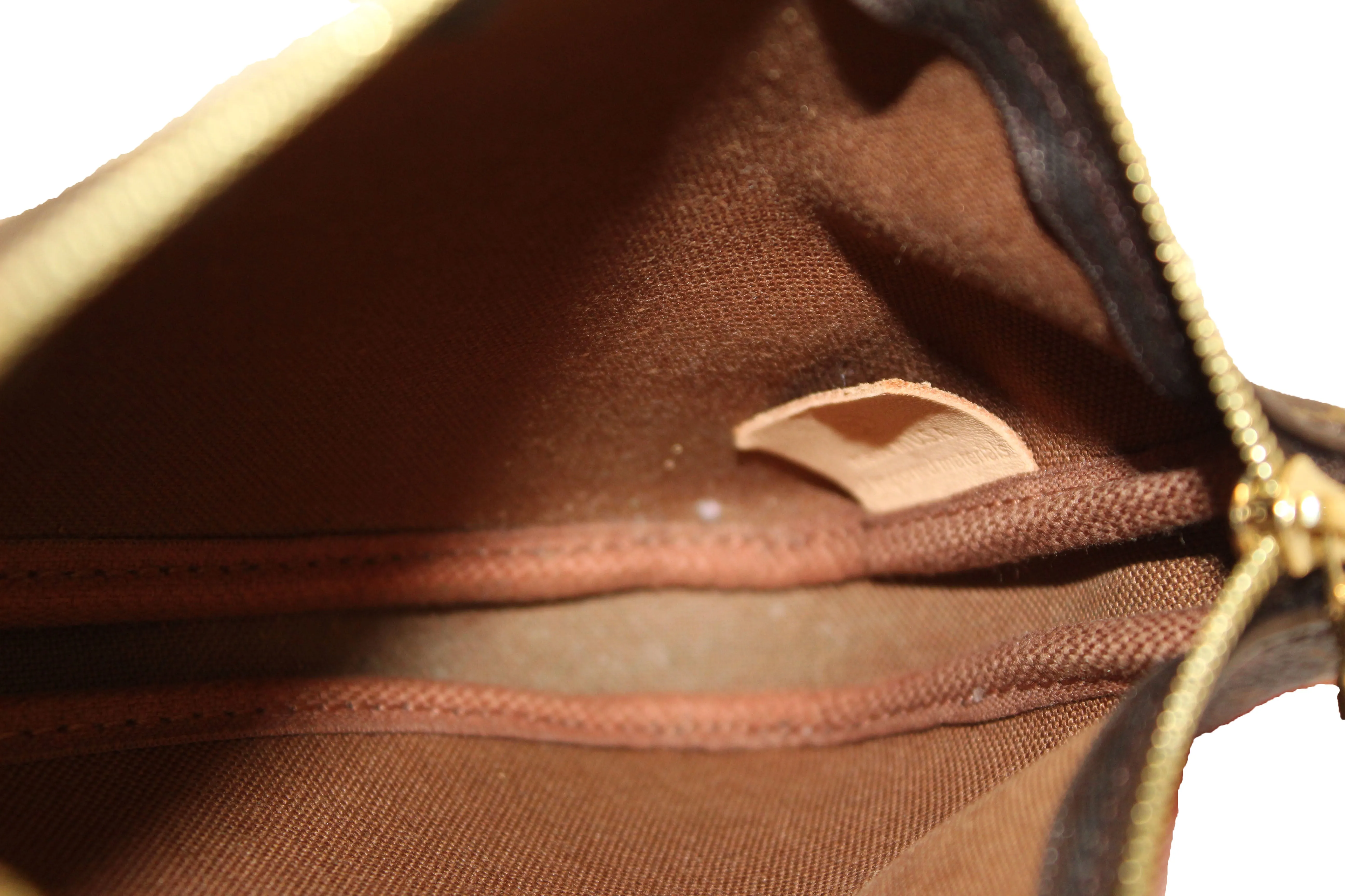 Authentic Louis Vuitton Classic Monogram Light Pink Strap Multi-Pochette Accessoires Bag