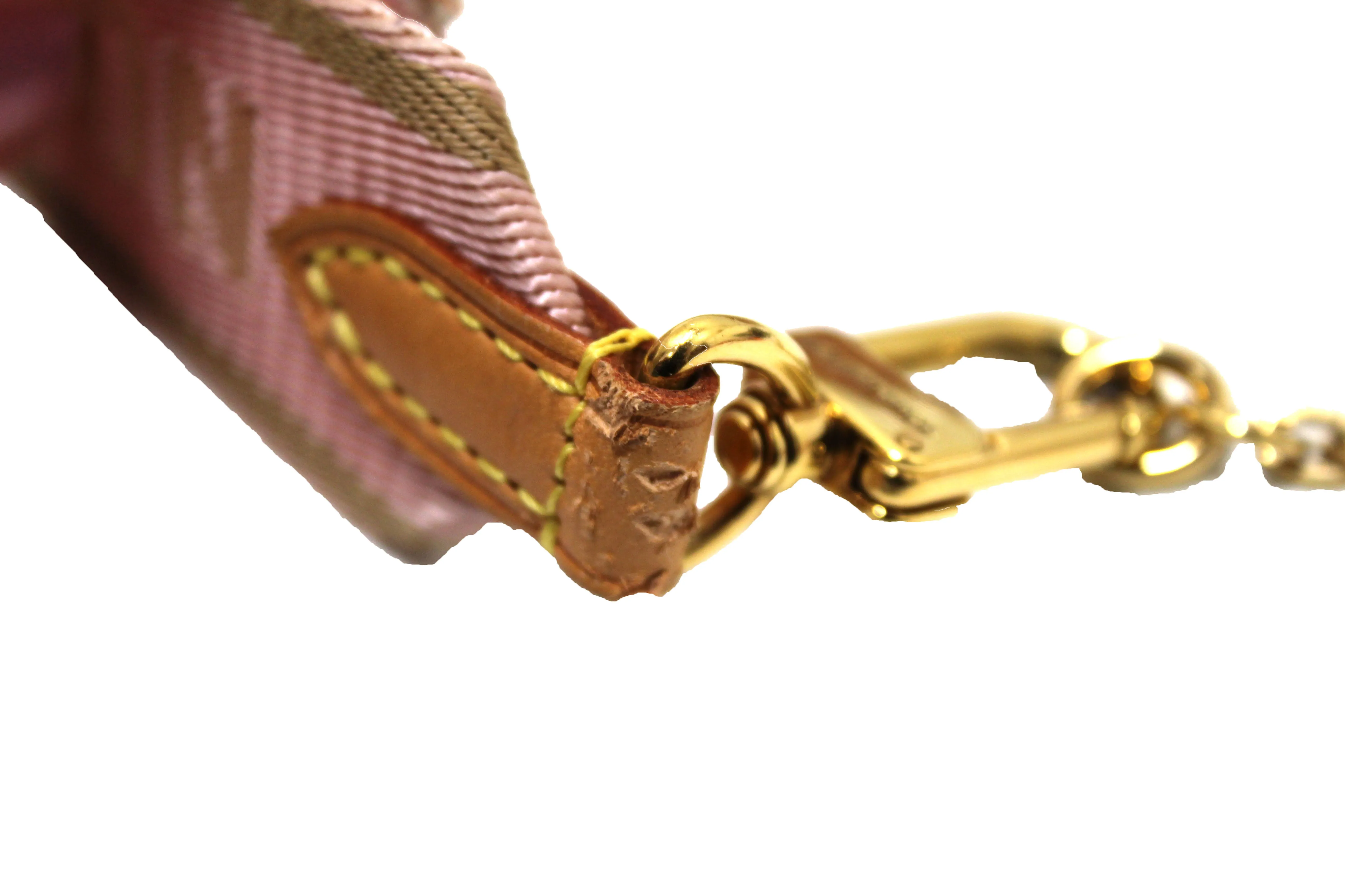 Authentic Louis Vuitton Classic Monogram Light Pink Strap Multi-Pochette Accessoires Bag
