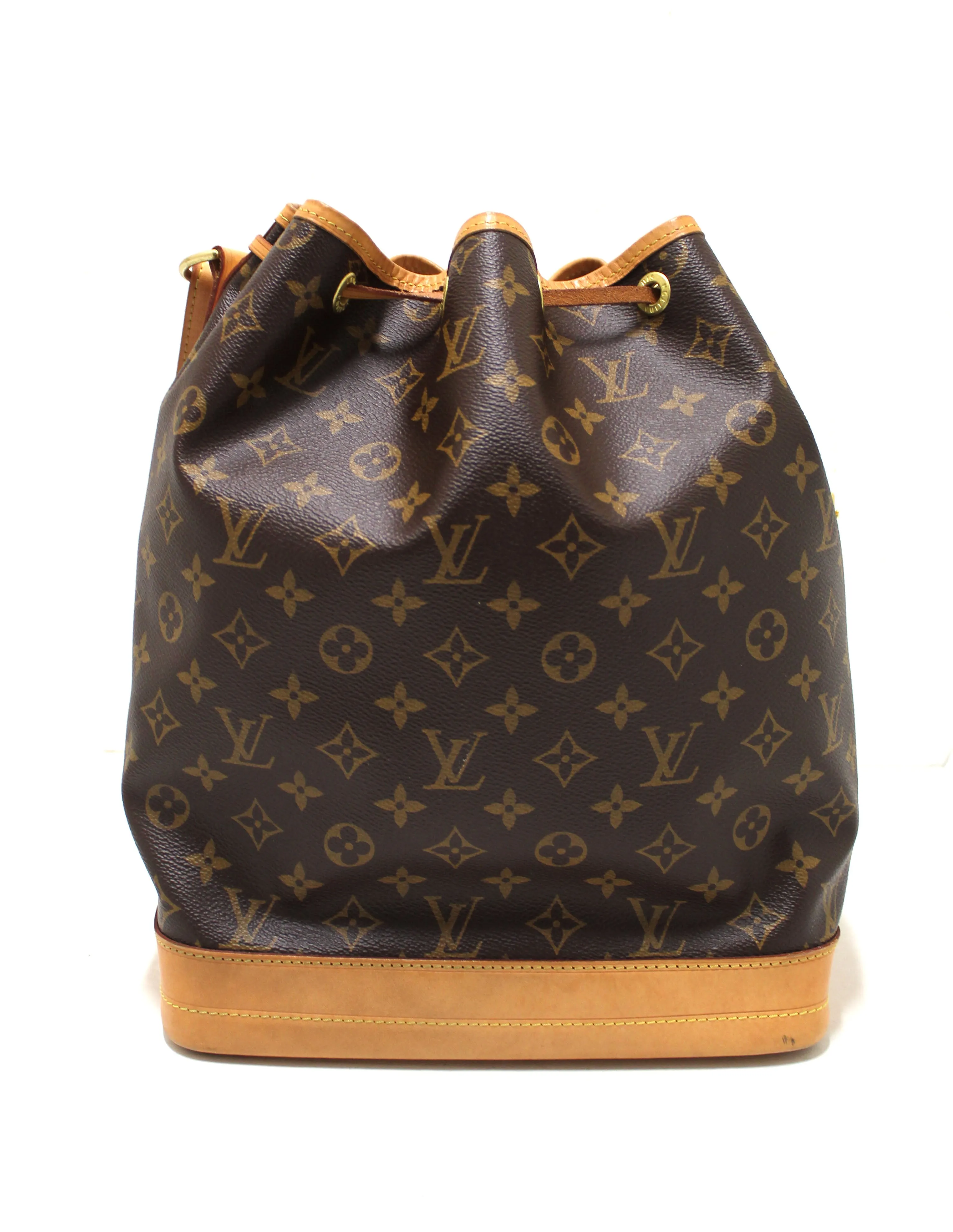 Authentic Louis Vuitton Classic Monogram Noe Drawstring Tote Bag