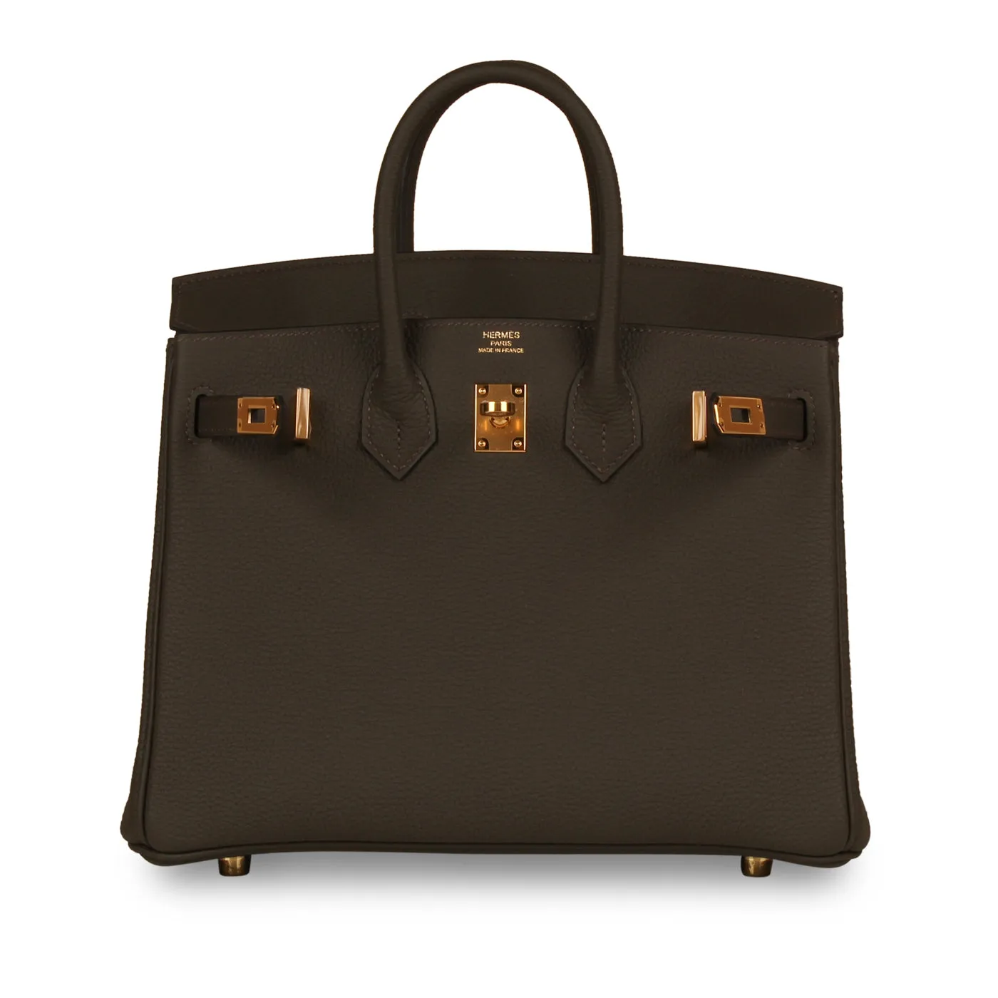 Birkin 25 - Vert De Gris Togo - GHW