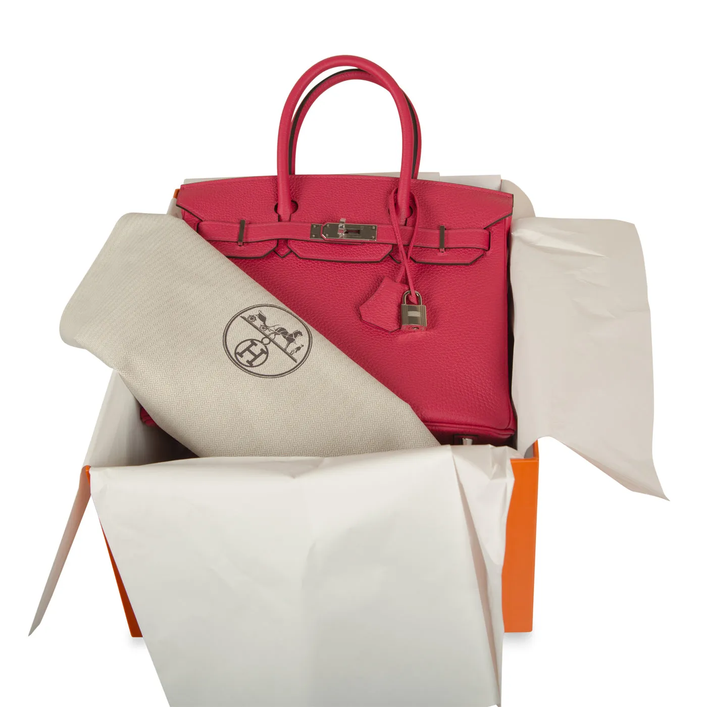 Birkin 30 - Framboise Togo - PHW