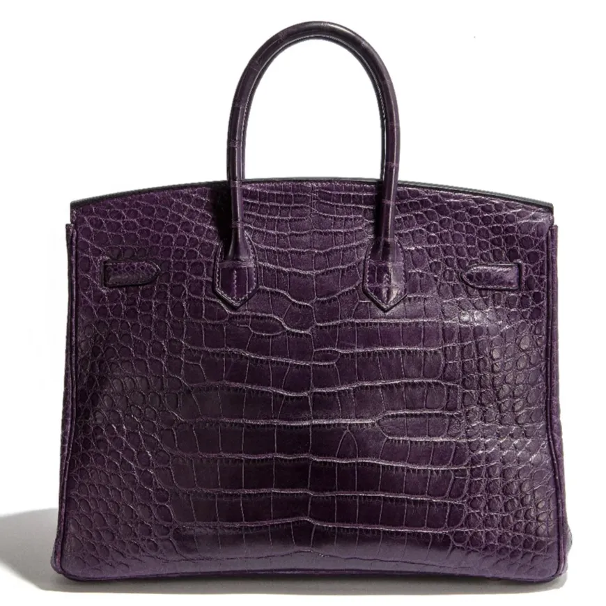 Birkin 35 Amethyst PHW