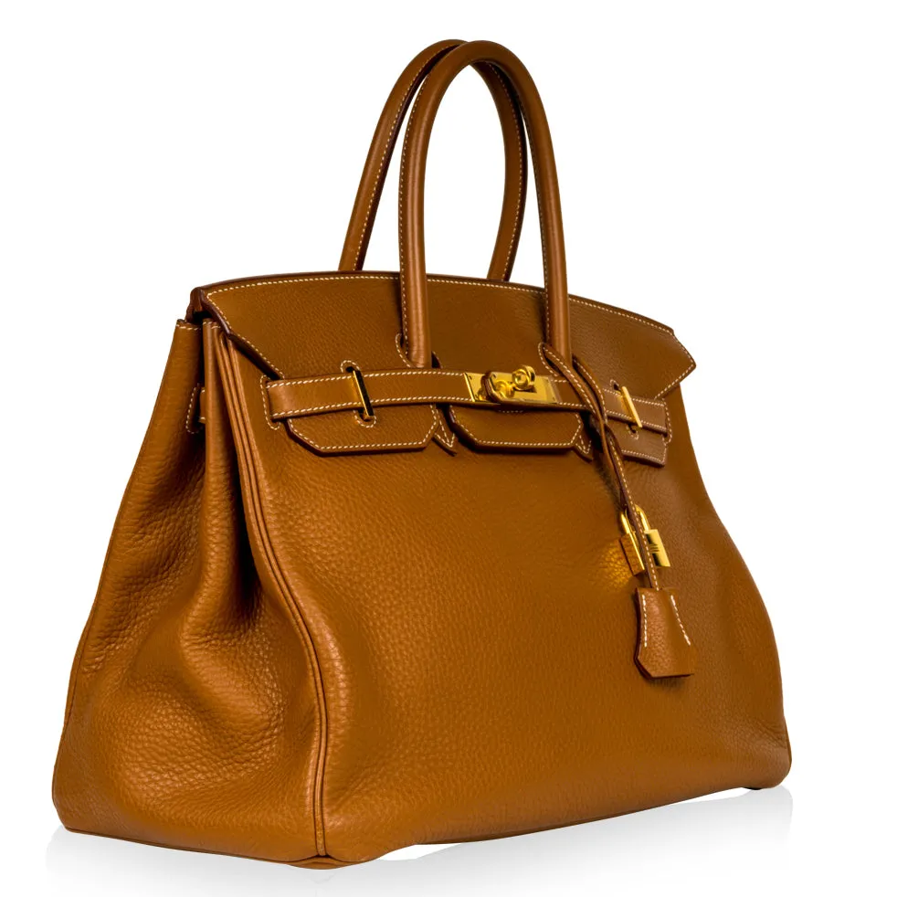 Birkin 35 - Gold Taurillon Clemence