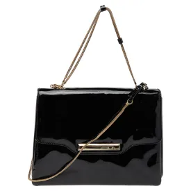 Black Patent Leather Shoulder Bag