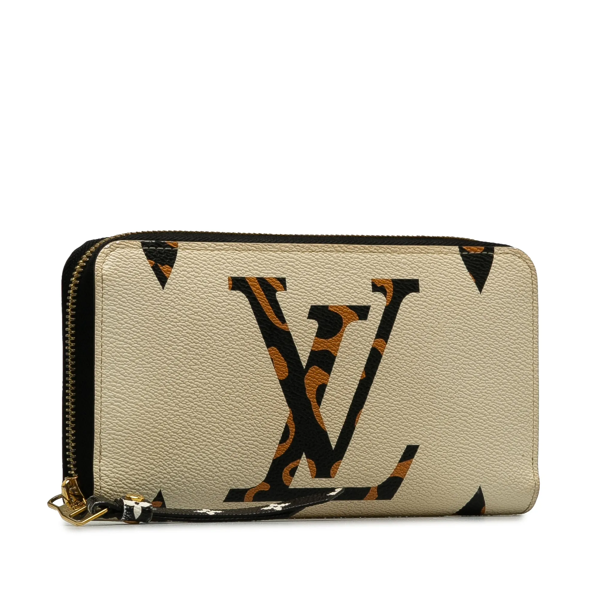 Brown Louis Vuitton Monogram Giant Jungle Zippy Wallet