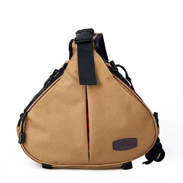 CADEN Sling Shoulder Cross Camera Bags Orange Digital Camera Case Sling Canvas Soft Men Women Bag for Canon Nikon Sony K1 K2