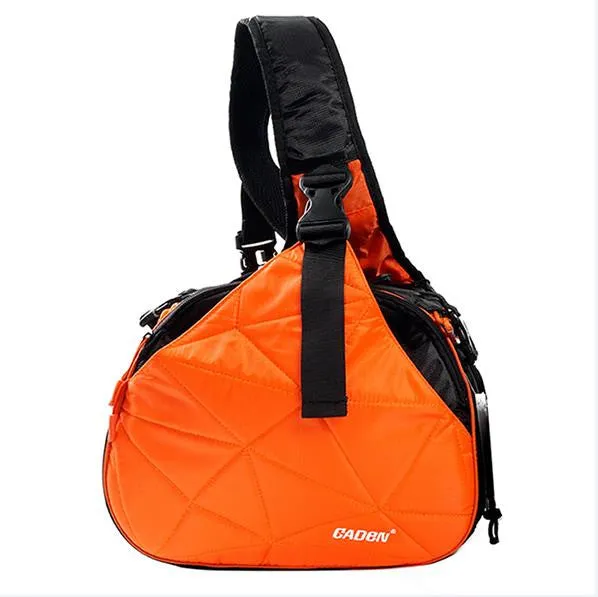CADEN Sling Shoulder Cross Camera Bags Orange Digital Camera Case Sling Canvas Soft Men Women Bag for Canon Nikon Sony K1 K2