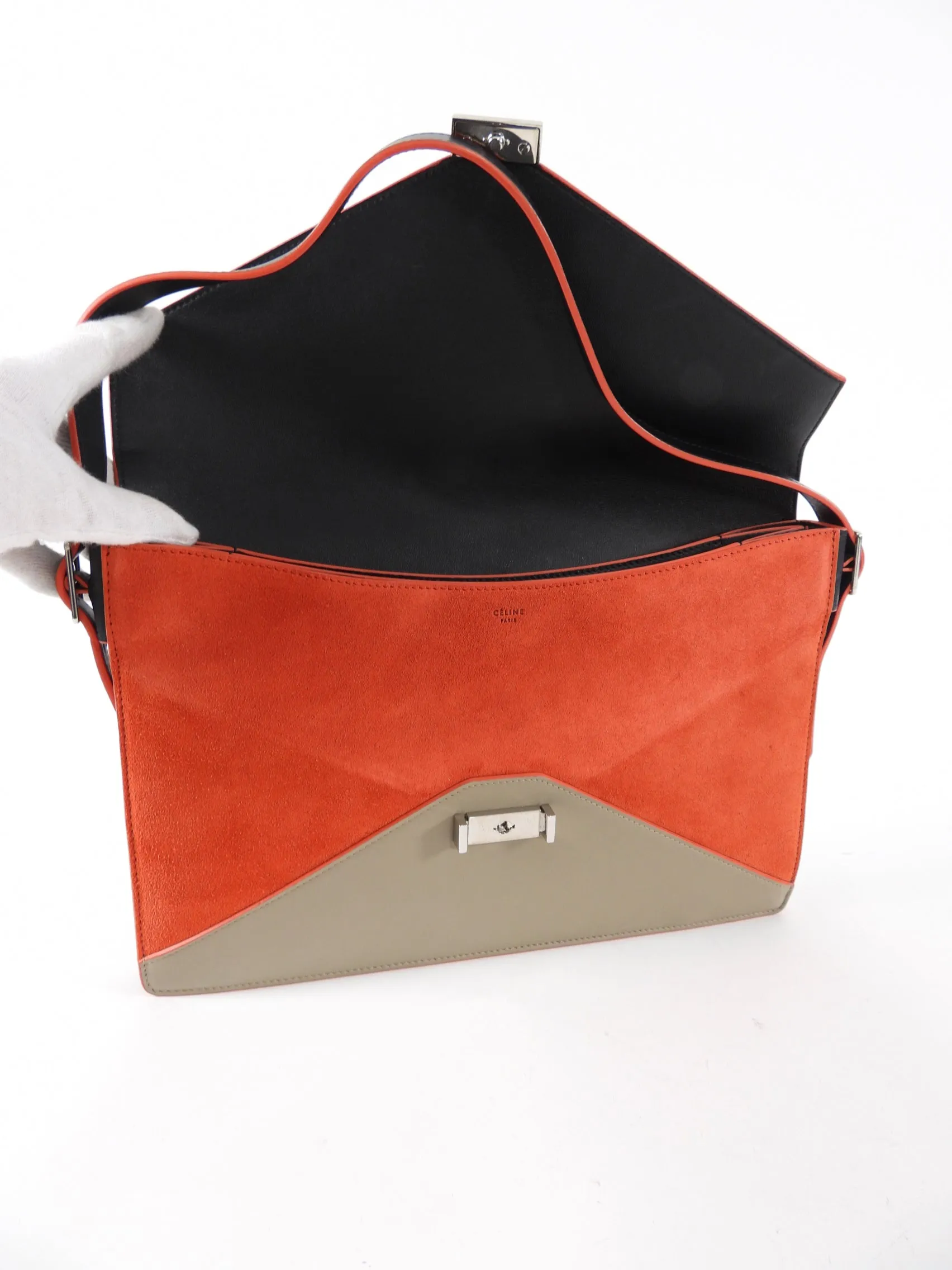 Celine Diamond Geometric Envelope Shoulder Bag