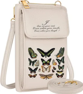 Cell Phone Purse Crossbody Bags for Women - Cute Design Leather Cellphone Bag Small Wallet Purses with Strap