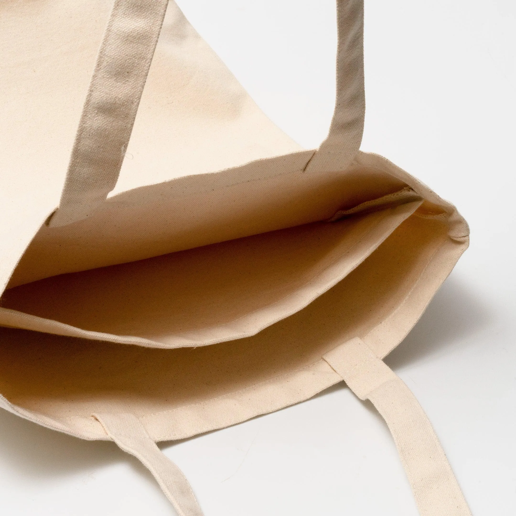 Clutch Cafe Cotton Canvas Tote Bag Ecru