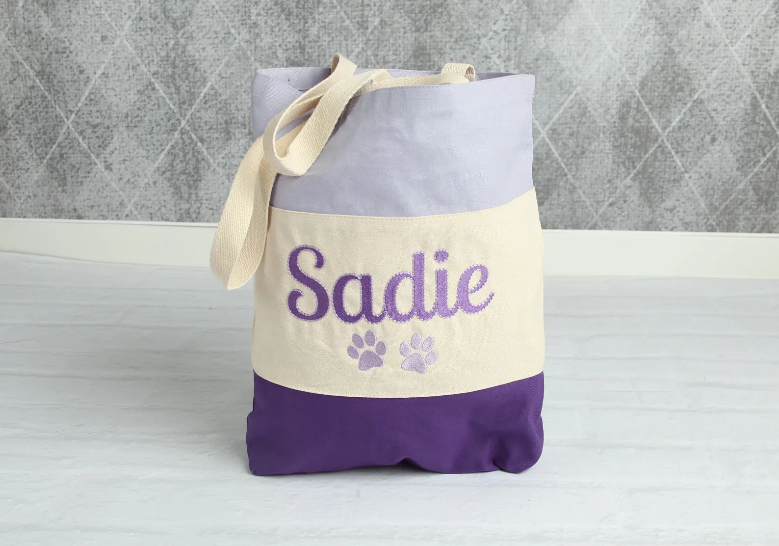 Custom Tote bag for Pets, Personalized Dog Tote Bag, Custom Pet Bag, Embroidered Tote, Monogrammed Bag, Gift for Dog moms, cotton canvas