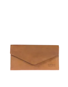 Envelope Pixie Classic Leather Wallet (Cognac)