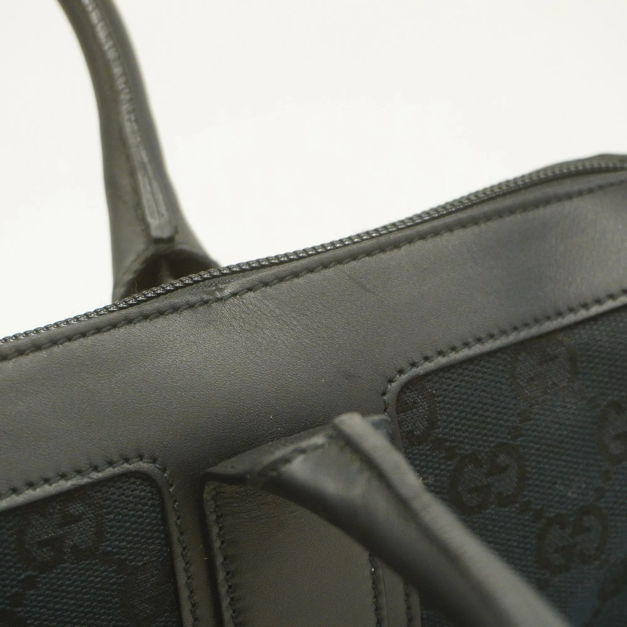 GUCCI  GG Canvas Tote Bag Sherry Women's GG Canvas Tote Bag Black,Navy
