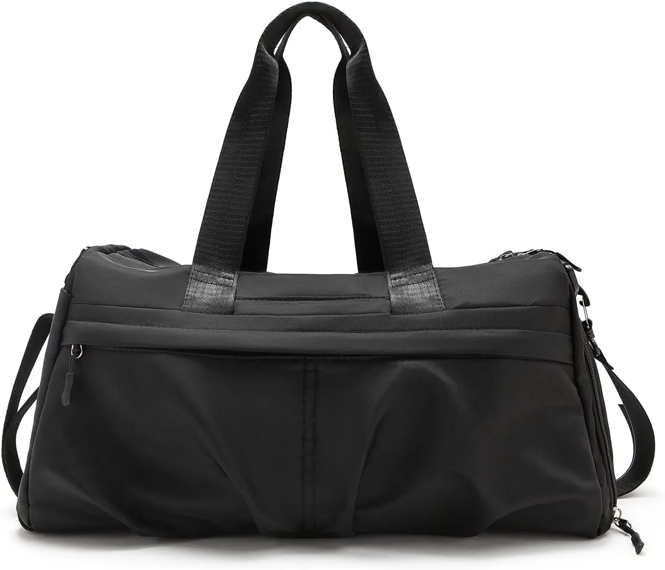 Gym Bag for Men & Women with Shoe & Wet Compartment Waterproof Sports Bag with Multiple Compartments Travel Bag Ideal for Gym Fitness Yoga and Outdoor Activities (Black)