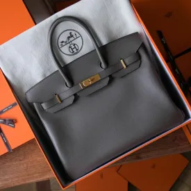 Hermès Birkin 35 Gris Etain Epsom Gold Hardware GHW