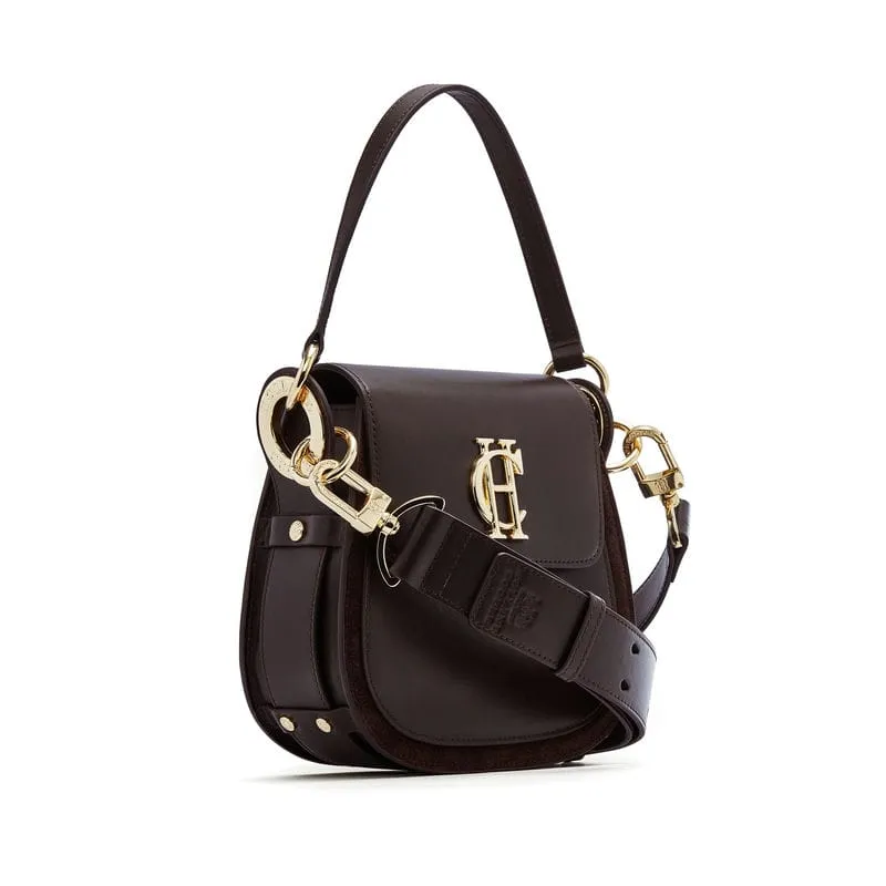 Holland Cooper Chelsea Ladies Saddle Bag - Chocolate