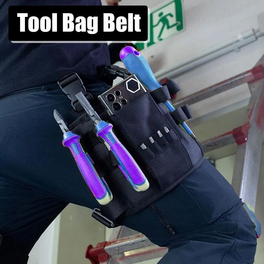 Holster Z 2.0 Tool Pouch, Repair Tool Bag Around Your Leg, Holster Leg Pocket Pouches, Utility Mini Tool Organizer Pouch with Belt Clip for Carpenters Electricians Diyers
