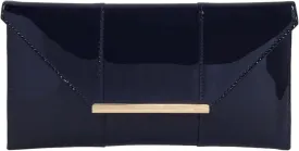 JNB Faux Patent Leather Envelope Candy Clutch