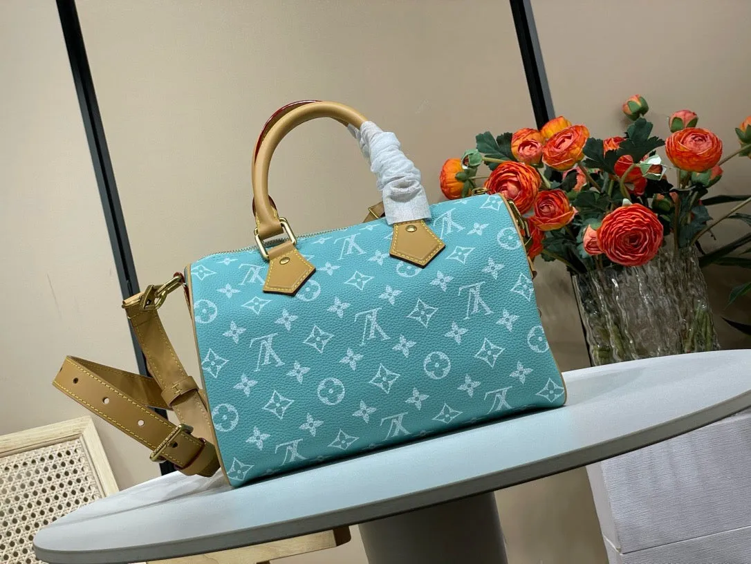 LB1014 Speedy P9 Bandoulière 25 / 9.8 x 5.9 x 5.9 inches / HIGHEST QUALITY VERSION