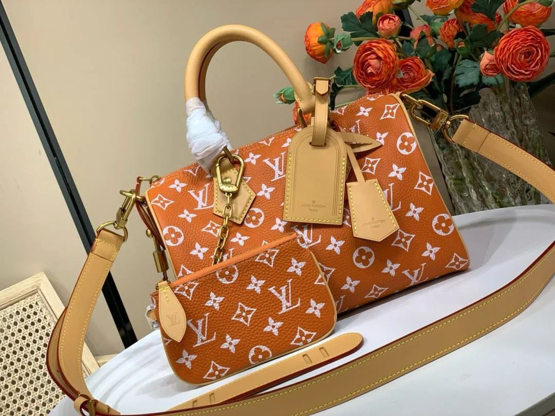 LB1014 Speedy P9 Bandoulière 25 / 9.8 x 5.9 x 5.9 inches / HIGHEST QUALITY VERSION