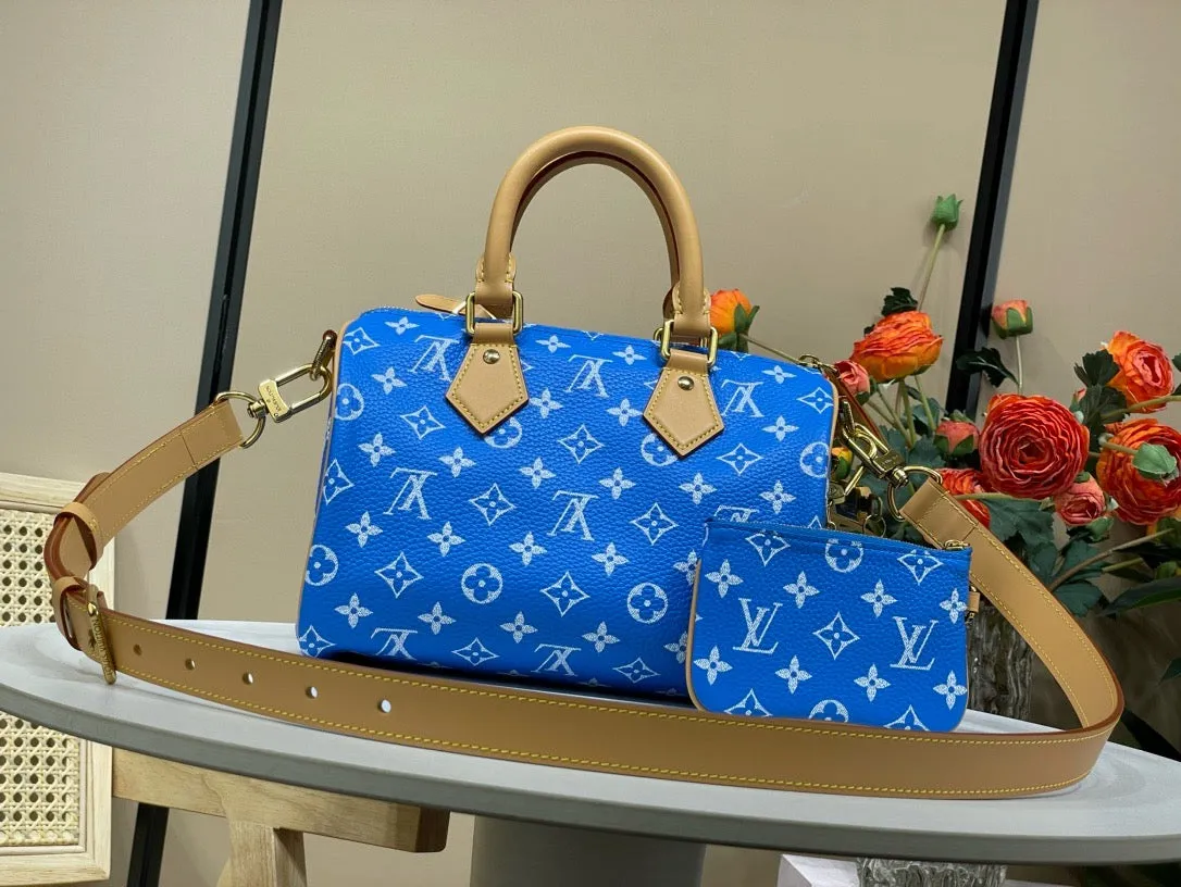 LB1014 Speedy P9 Bandoulière 25 / 9.8 x 5.9 x 5.9 inches / HIGHEST QUALITY VERSION