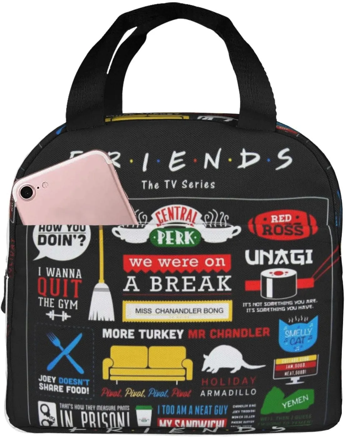 Lunch Bag Portable Insulated Lunch Tote Bag Lunch Box Bag Picnic Bag for Women Mens Friend Work Office