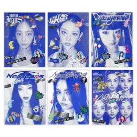 NewJeans - 1st EP New Jeans Blubook Ver - Random Log Book   Pin-Up Book   Phoning Manual Book ID Card   Sticker Pack   Photocards   Mini Poster   3 Extra Photocards