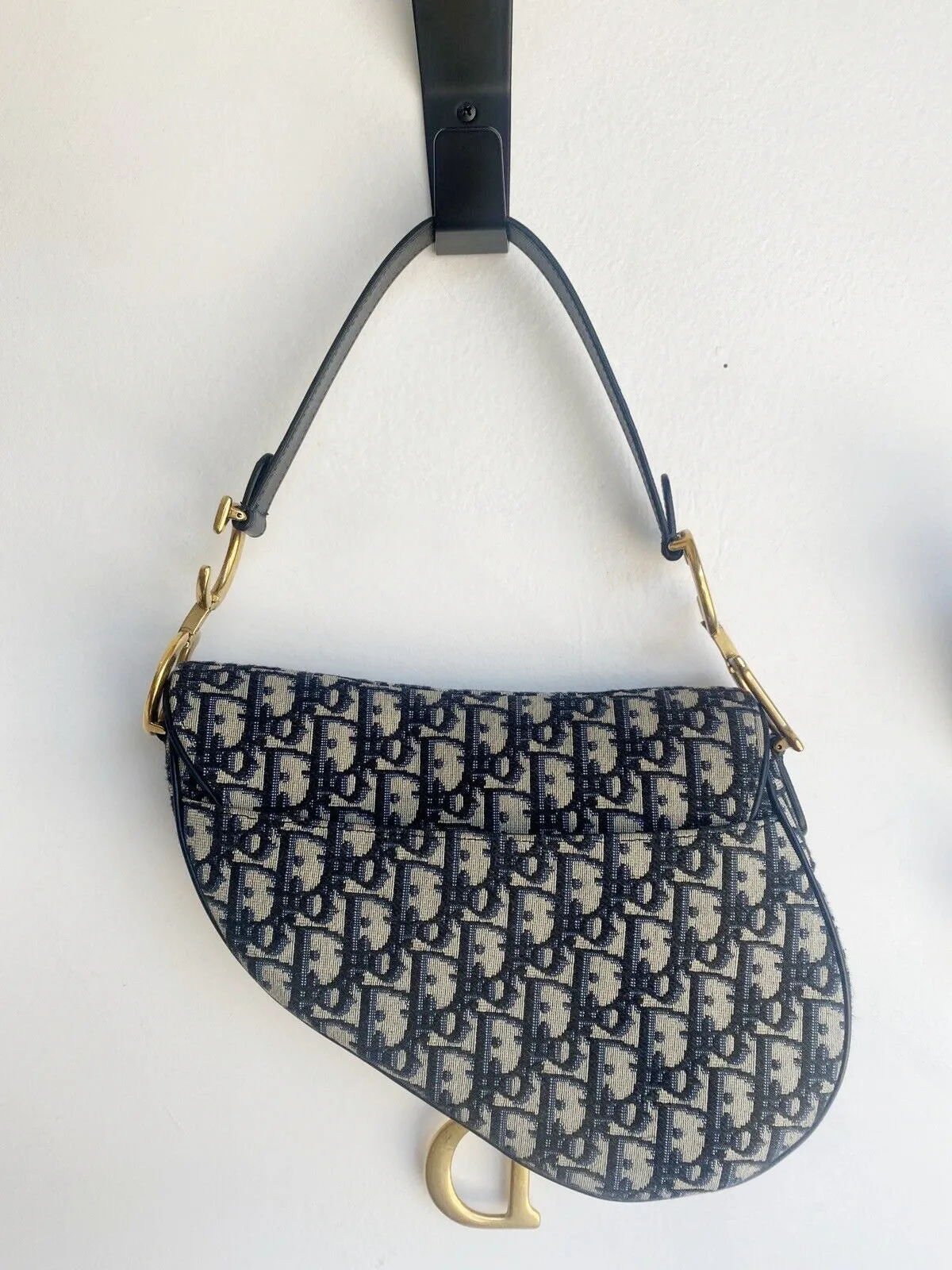 OBLIQUE JACQUARD SADDLE BAG