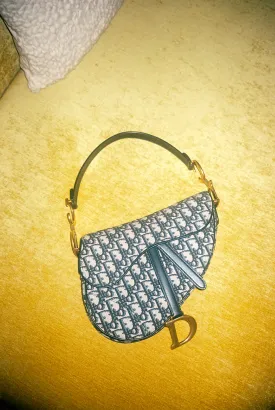 OBLIQUE JACQUARD SADDLE BAG