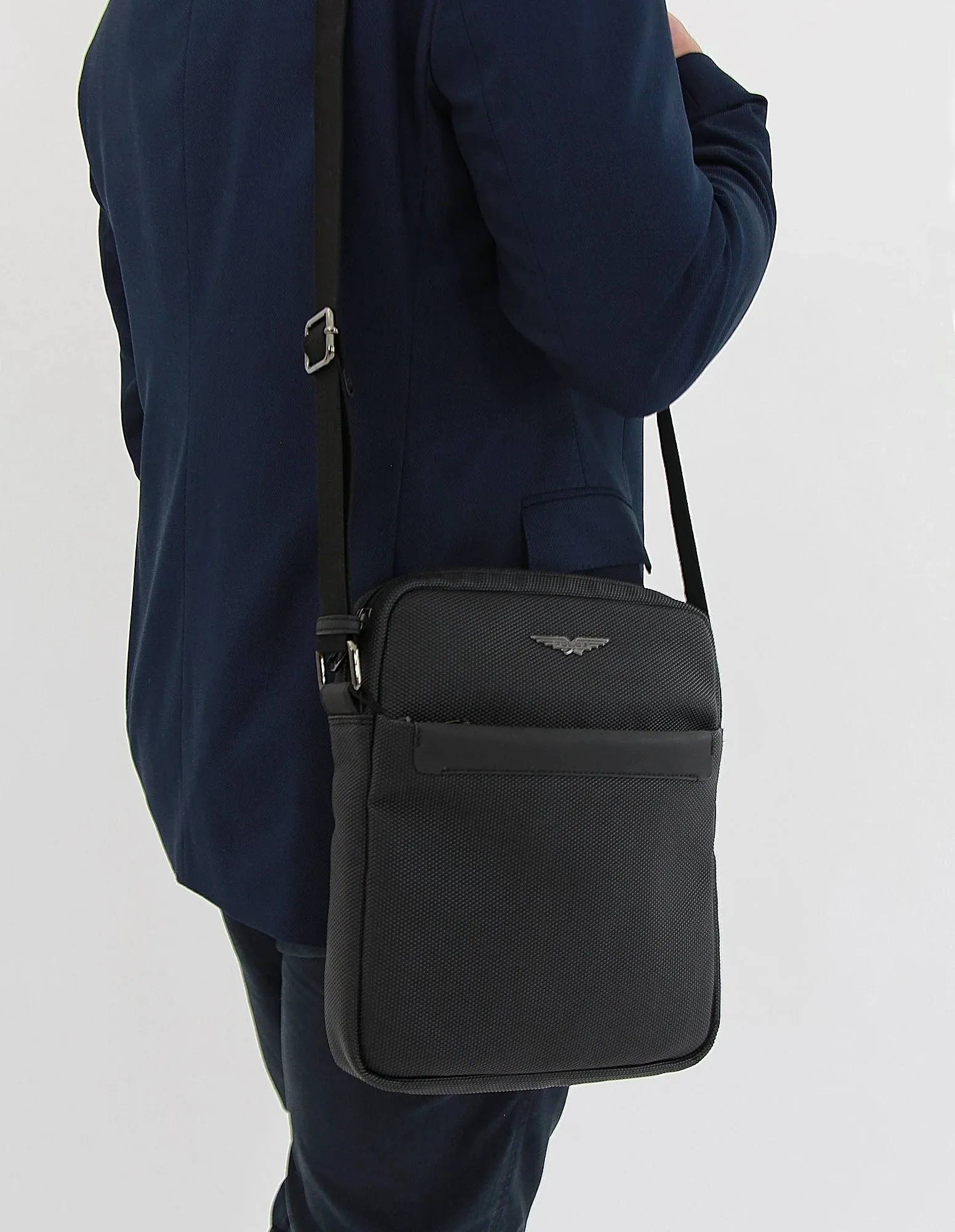 Police Men's Wings Cross-Body Bag