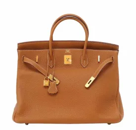 Trendy Inspired Hermès Birkin 40 Classic Gold Bag Ghw