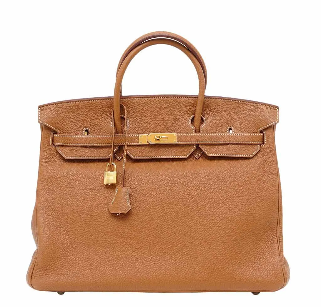 Trendy Inspired Hermès Birkin 40 Classic Gold Bag Ghw