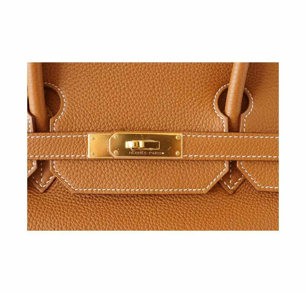 Trendy Inspired Hermès Birkin 40 Classic Gold Bag Ghw