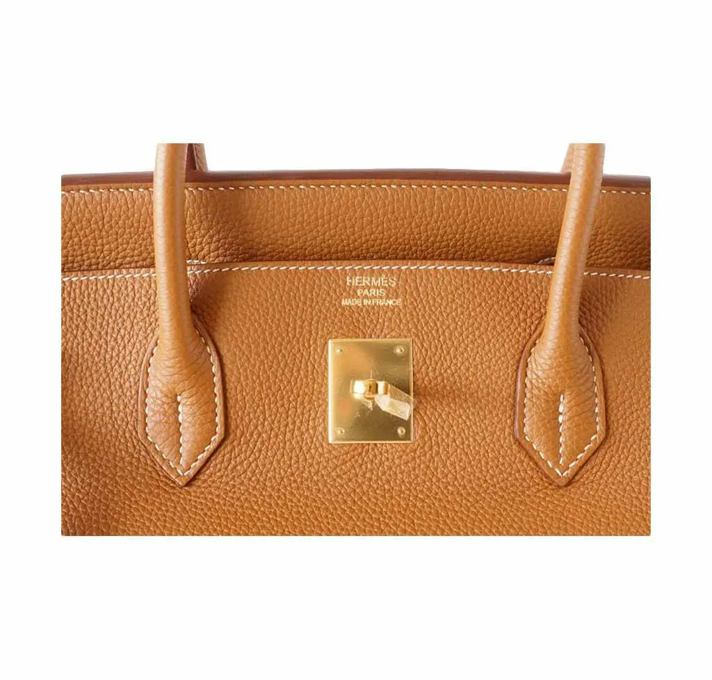 Trendy Inspired Hermès Birkin 40 Classic Gold Bag Ghw