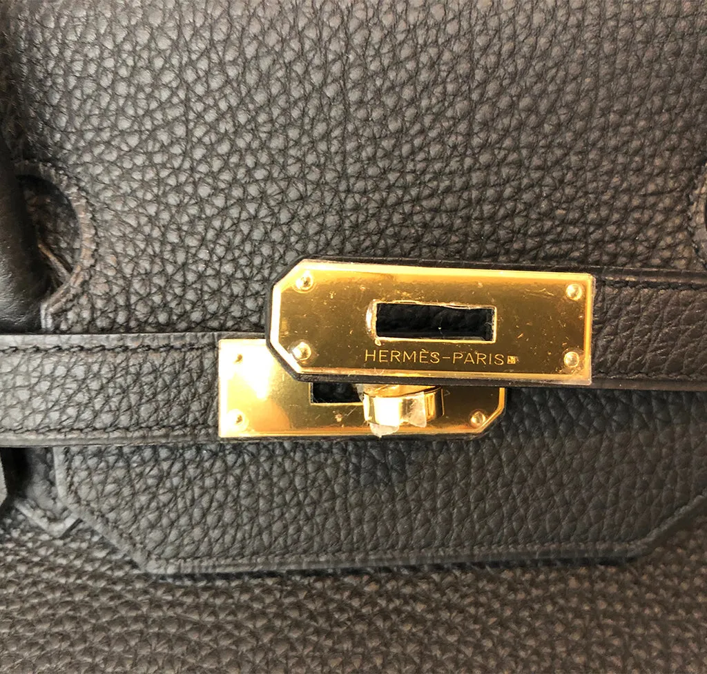 Trendy Inspired Hermès Birkin 40 Noir Togo Ghw Bag