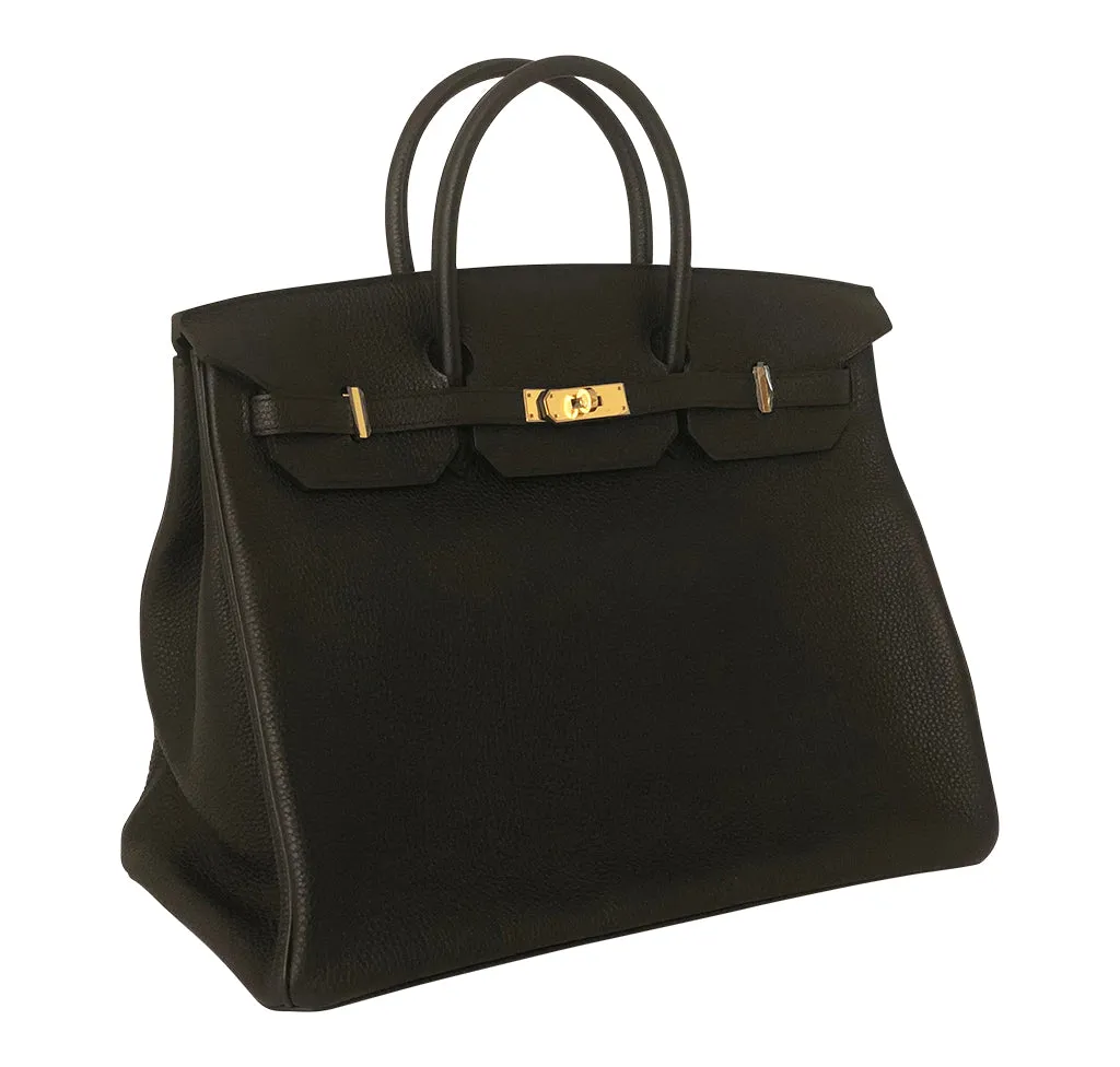 Trendy Inspired Hermès Birkin 40 Noir Togo Ghw Bag
