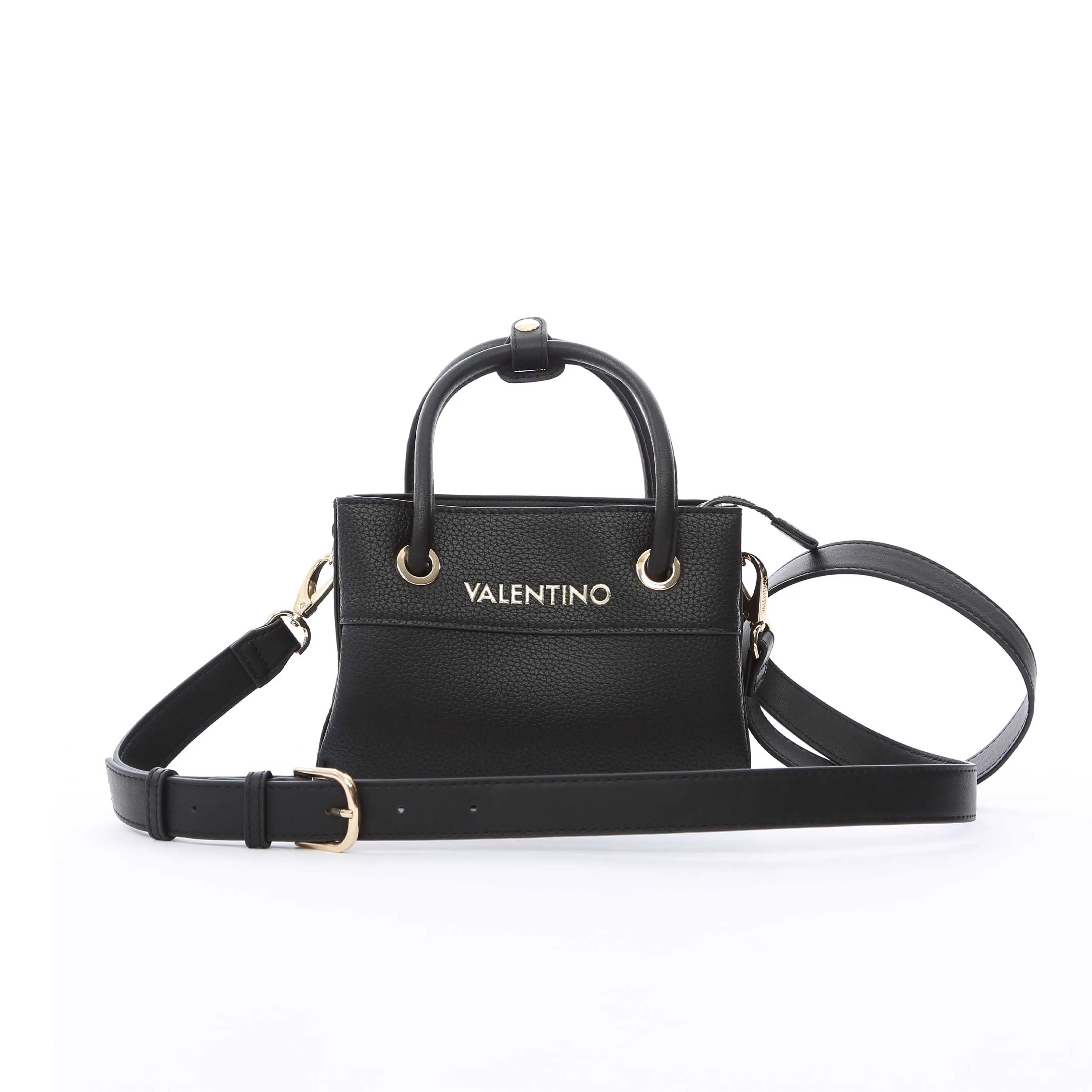 Valentino Bags Alexia Mini Shopper Ladies Bag in Black